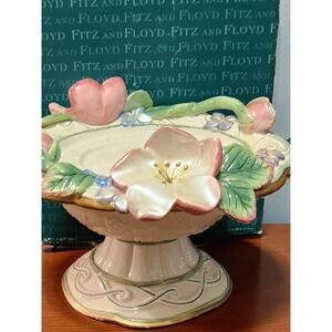 Fitz and Floyd Rhapsody Collection Pillar Candle Holder